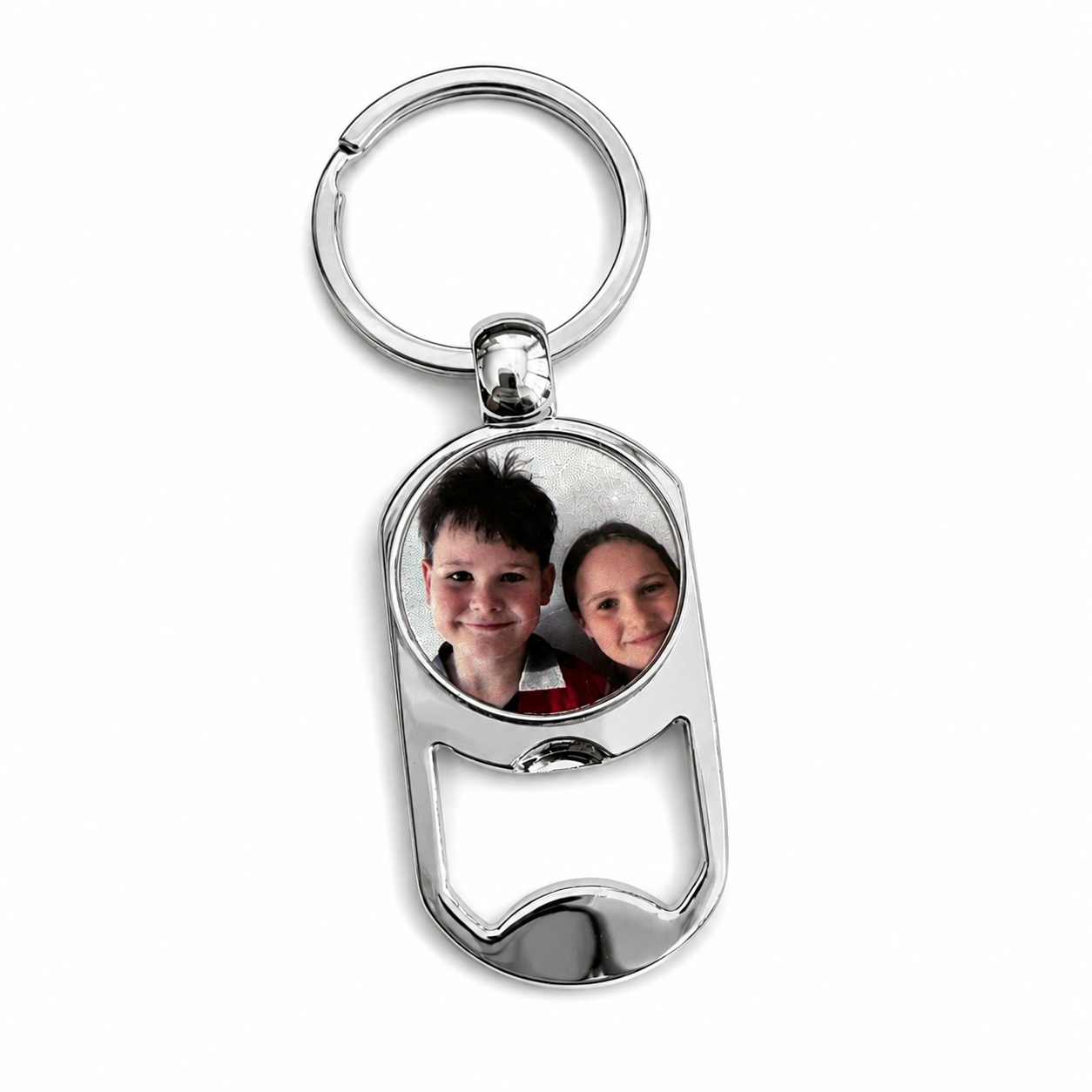 Personalized Photo Bottle Opener Keychain