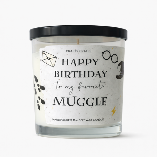 happy birthday muggle candle