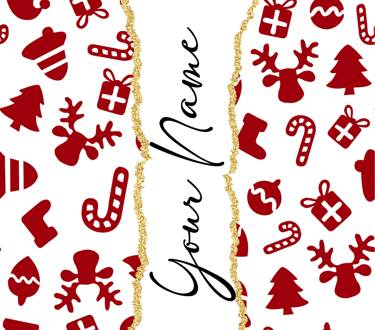 Christmas Sip & Go - 20oz Personalized Insulated Drink Bottle