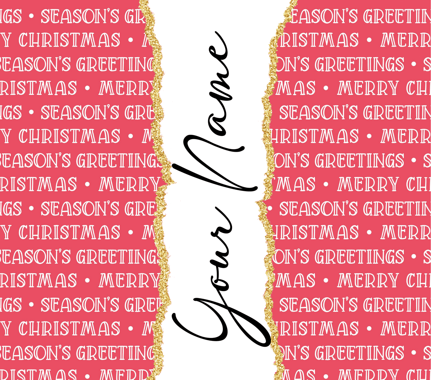 Christmas Sip & Go - 20oz Personalized Insulated Drink Bottle