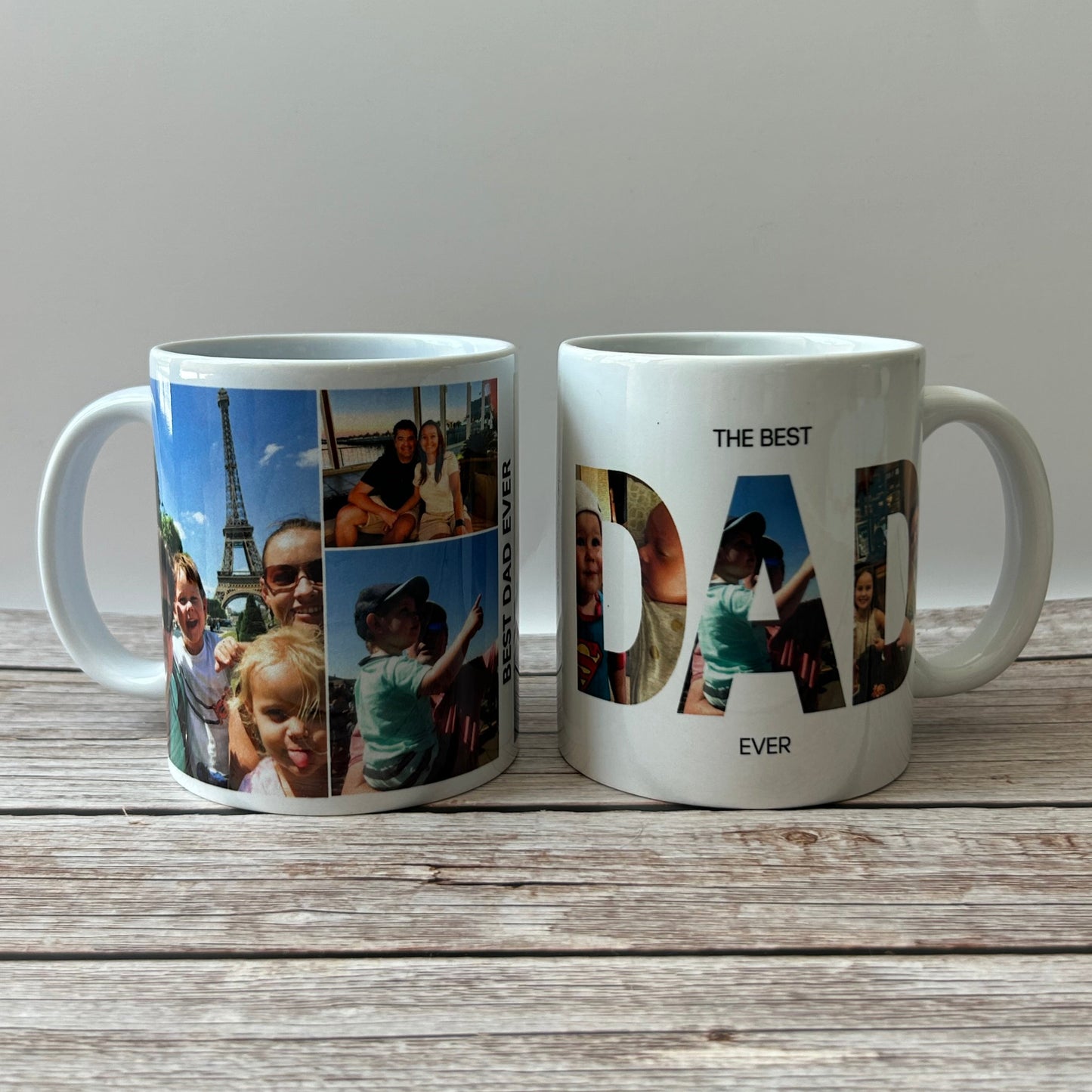 Custom Photo Coffee Mug – 12oz Porcelain with Your Image & Text