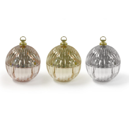 ✨ Mini Bauble Candle Set – Set of 3 Festive Scents