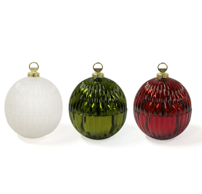 ✨ Mini Bauble Candle Set – Set of 3 Festive Scents