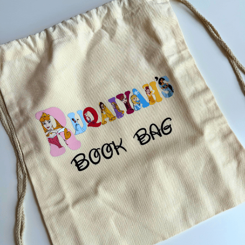 Personalized Library Book Bag