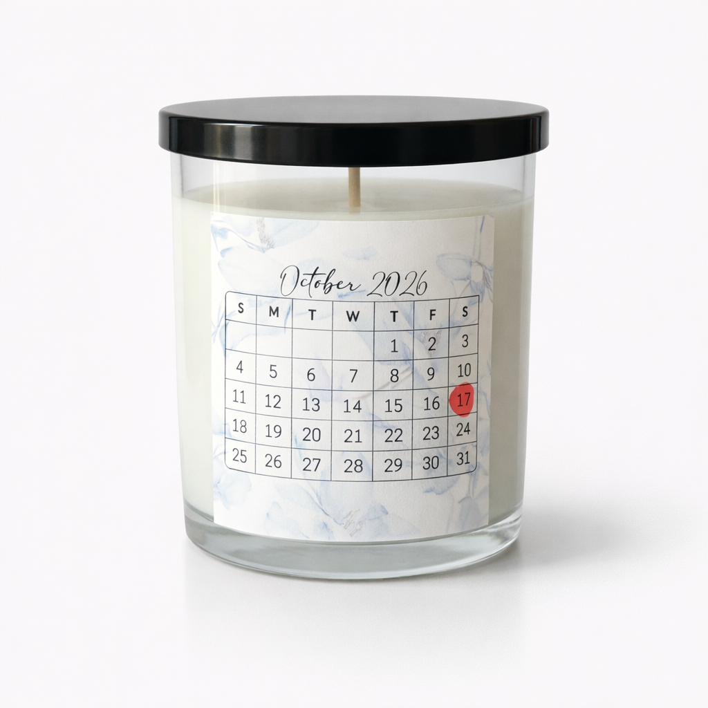 wedding announcement candle