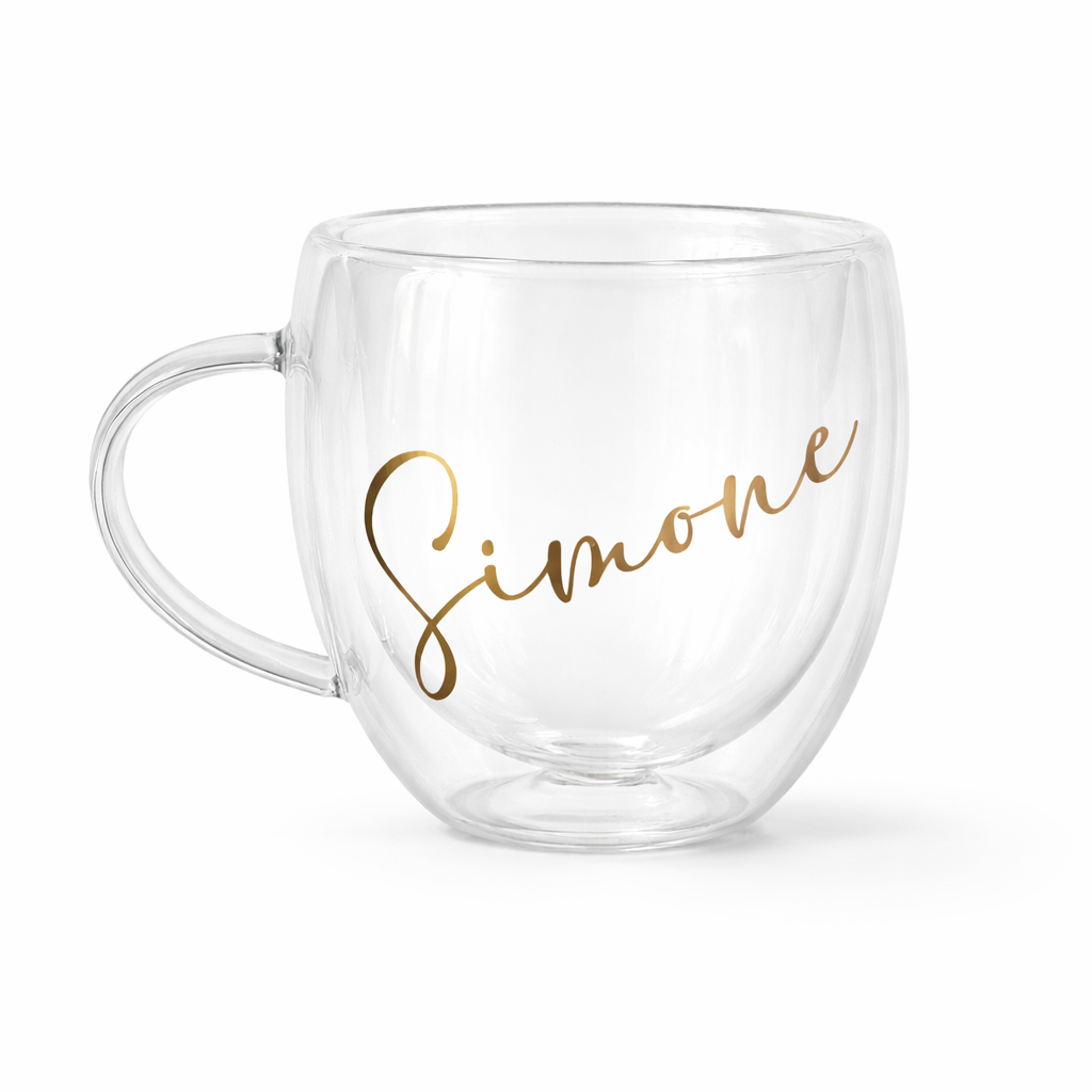 Personalized 250ml Glass Coffee Cup