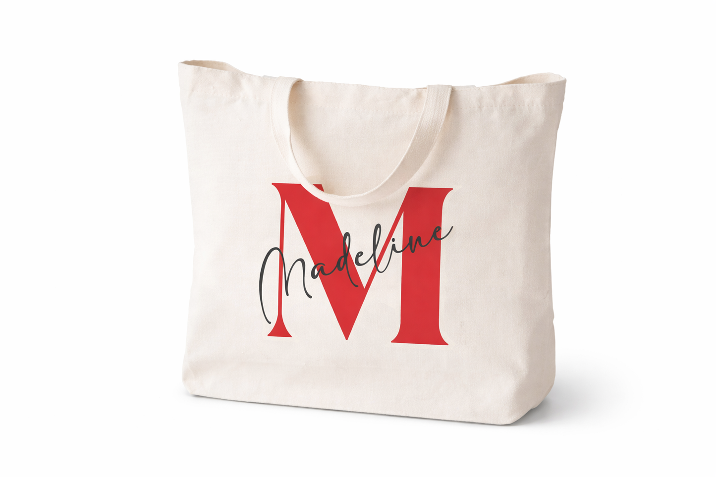 a shopper bag, custom made tote bag, design your own tote bags, monogram canvas tote bag, custom mothers day gifts, custom bridal party gift