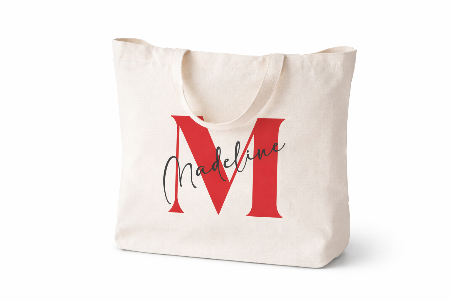 a shopper bag, custom made tote bag, design your own tote bags, monogram canvas tote bag, custom mothers day gifts, custom bridal party gift