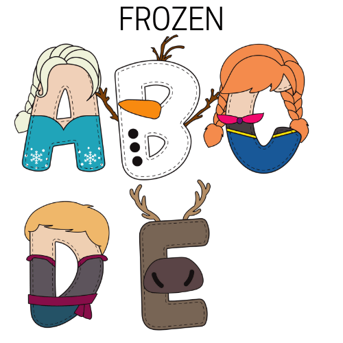 Frozen inspired library bag
