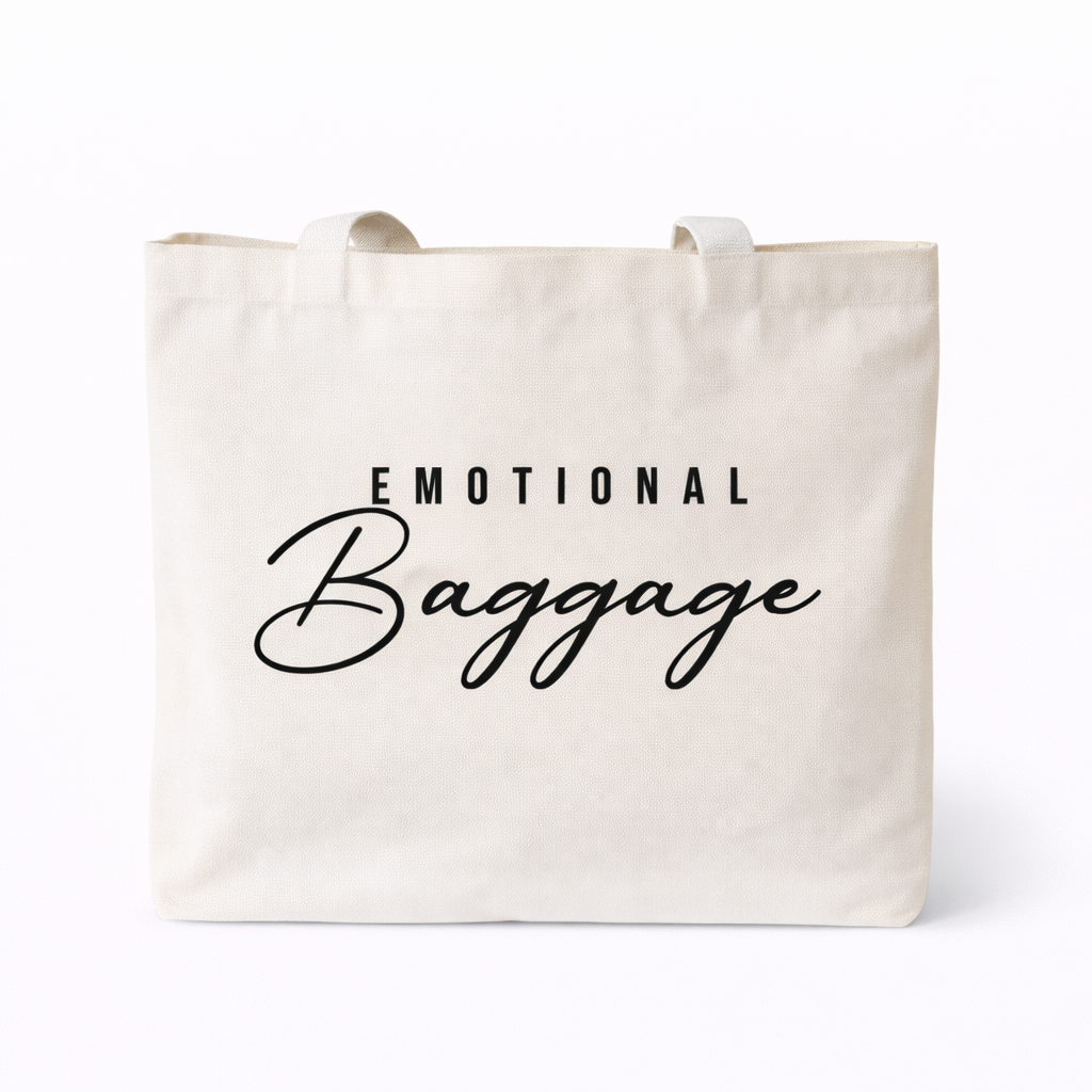 Emotional baggage tote, funny gifts, tote gifts