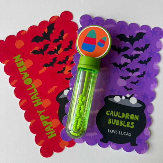 Halloween Bubble Card