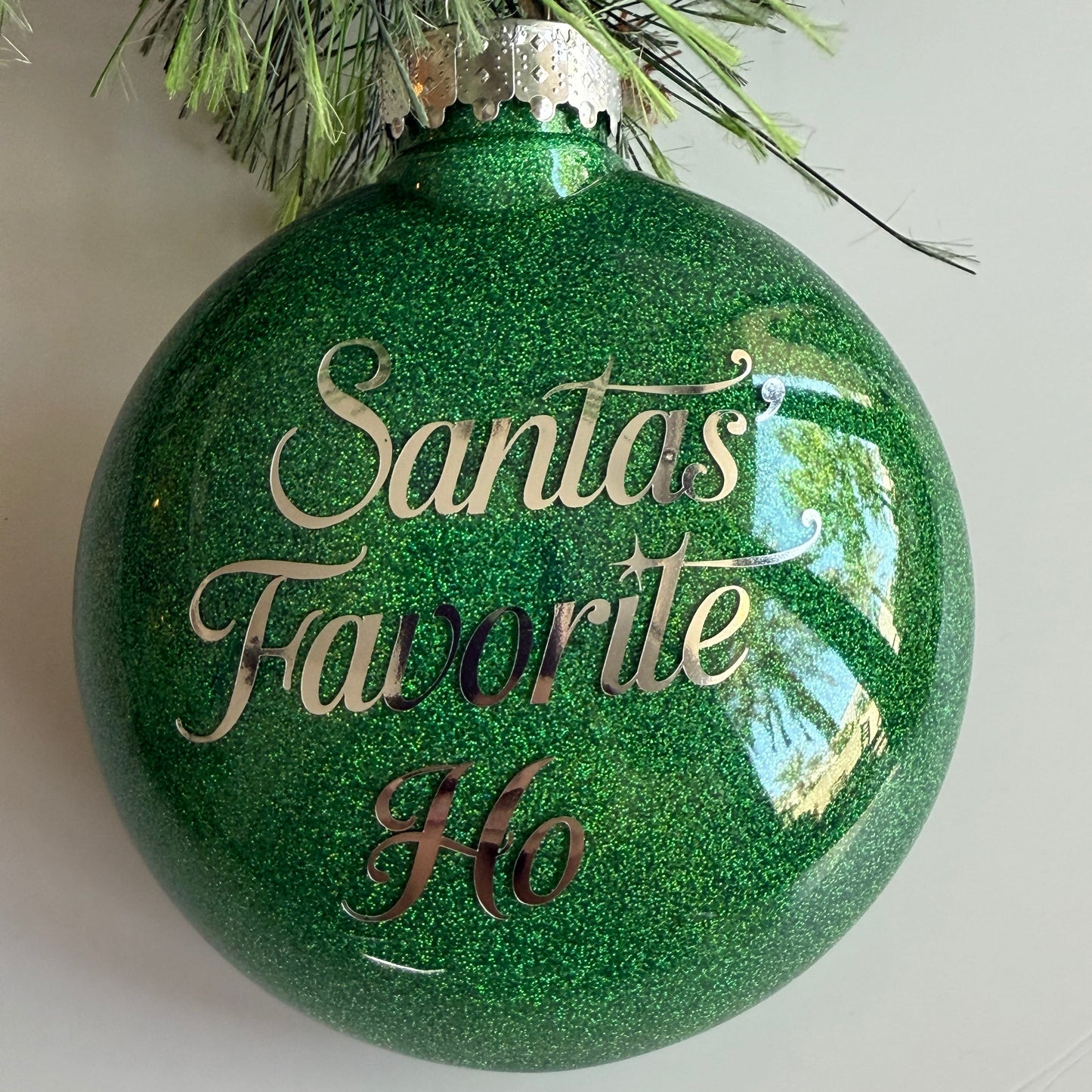 🎄 Naughty Christmas Baubles – Funny Glitter Ornaments
